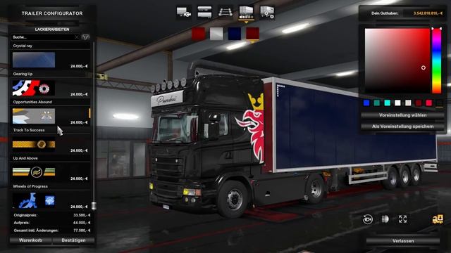 (Ets2 1.32) ★Trailer Tuning + Scania Tuning 1.32★ смотреть онлайн