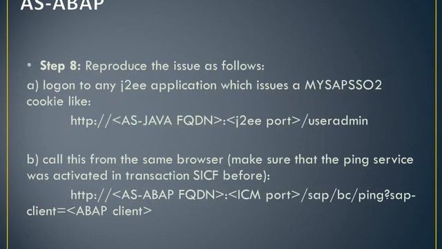 SAP SSO for AS ABAP and AS JAVA смотреть онлайн