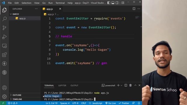 # Day21 :What is an Events and EventEmitter in NodeJS? смотреть онлайн