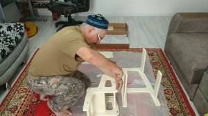 Стремянка - табурет распаковка, сборка своими руками.#AleksДежурныйПоКухне