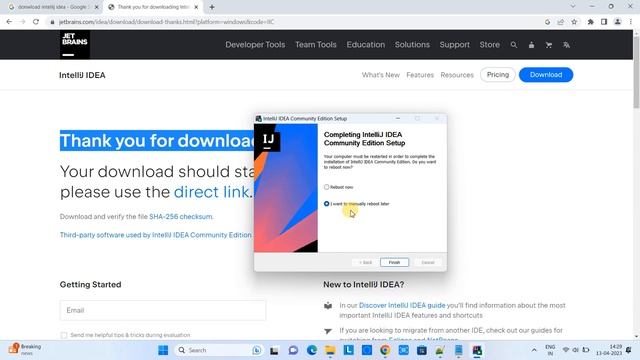 IntelliJ Idea 2023.1 community edition installation on Windows 11 (64bit) | Tutorial for Beginners смотреть онлайн