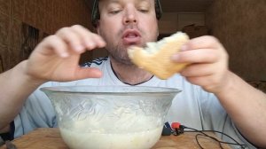 ОБЖОР пельмени с майонезом и хлебом/завтрак/мукбанг/еда