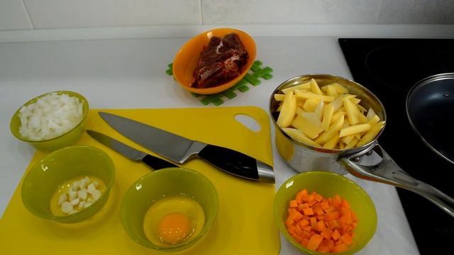 Блюда из телятины. Картошка по студенчески. Или как приготовить вкусно и недорого. смотреть онлайн