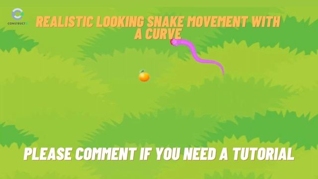 Snake Game In Construct3 | Realistic Snake Curve Movement.