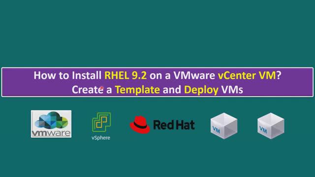 How to Install RHEL 9.2 on a VMware vCenter VM? Create a Template and Deploy VMs смотреть онлайн