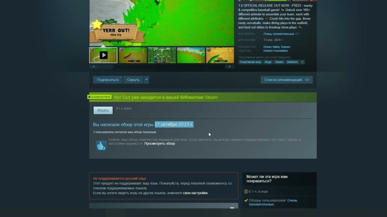 Обзор игры в 2022, но дата выхода 2024 #steam смотреть онлайн