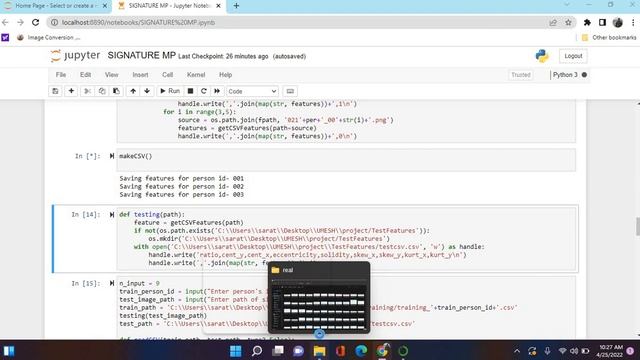 detection of forged signatures using deep learning. смотреть онлайн