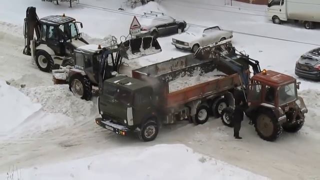 СБОРНИК - СПЕЦТЕХНИКА #Трактор убирает снег Снегоуборка Машинки детям Snow Plow Tractors Compilatio