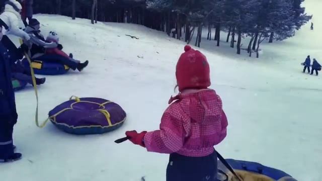 Рекорд по скоросному спуску на ватрушках в метеоритный кратер 2018-01-21 смотреть онлайн