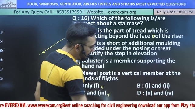 STAIRS, FLOORS AND FLOORINGS, ROOF AND COVERING | MOST EXPECTED QUESTION | BY AVNISH SIR AT-8:00 PM