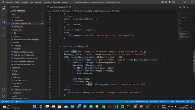 Laravel Artisan Console - Crie seus próprios comandos смотреть онлайн