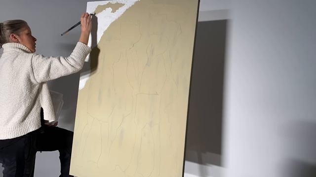 4 Home Decor DIY: Wall Painted Headboard, Chalk Paint Wash Effect, Abstract Painting with sponge 🎨🐘 смотреть онлайн