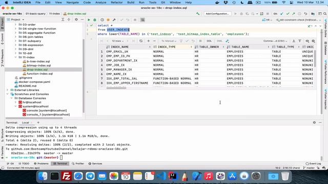 17.d - Menghapus Index | BELAJAR RDBMS ORACLE 18C смотреть онлайн