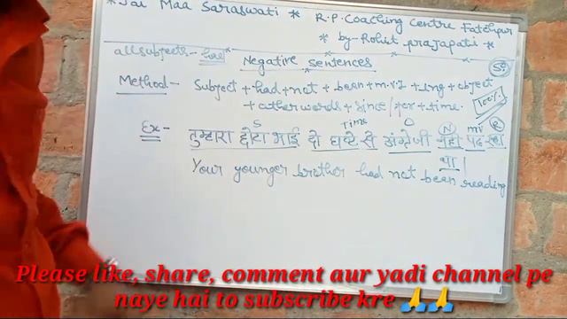 Past Perfect Continuous Tense (Negative Sentence) смотреть онлайн