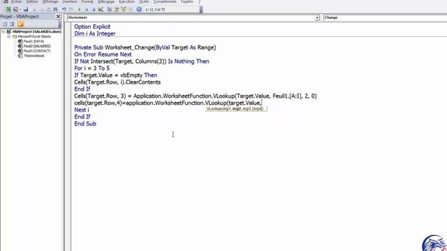 EXCEL VBA | INTERSECT FUNCTION ENTRE DEUX FEUILLES EXCEL смотреть онлайн
