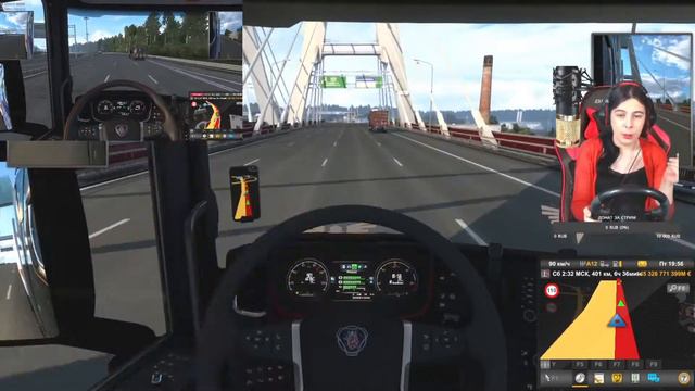Euro Truck Simulator 2 ТЕСТ МОДА RUS MAPS #3 Русские города ЖЕНСКИЕ ЕВРОПЕЙСКИЕ ДОРОЖНЫЕ ПРИКЛЮЧЕНИ смотреть онлайн