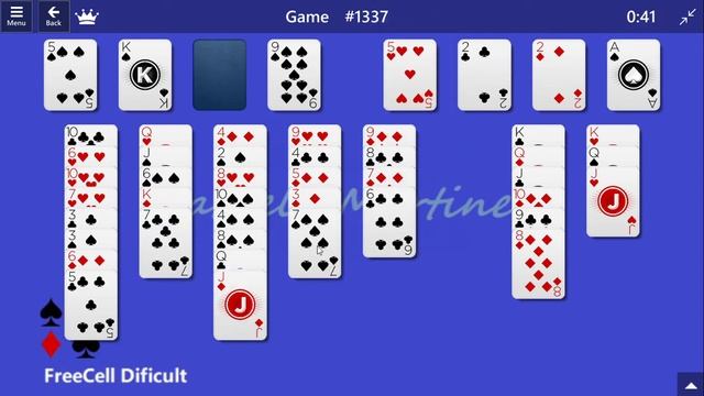 FreeCell #1337 | Microsoft Solitaire Collection | Difficult смотреть онлайн