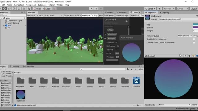 How to make a Gradient Skybox with Stars in Unity | Shader Graph Unity смотреть онлайн