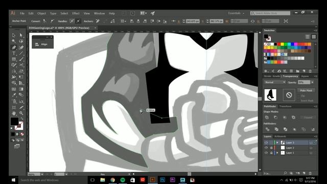 Juggernaut Mascot Logo | Adobe Illustrator Speed Art смотреть онлайн
