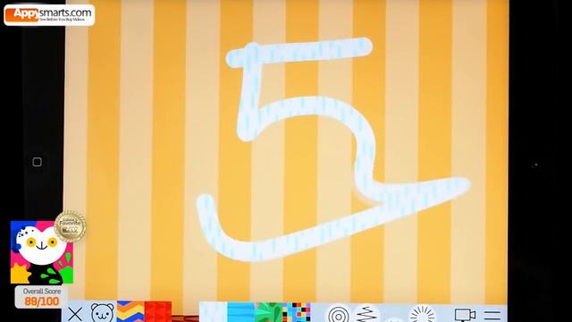 Numbers counting 1 to 10 - fun video for kids (based on iPad app Bubl Draw) смотреть онлайн