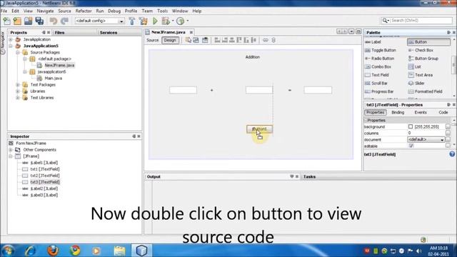 How to create simple calculator in 5 mins - Java netbeans смотреть онлайн