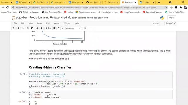 Prediction using Unsupervised ML смотреть онлайн