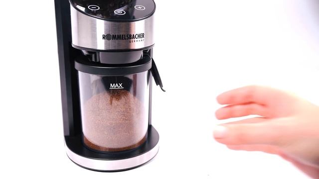 ROMMELSBACHER Kaffeemühle mit Kegelmahlwerk ☕ Kaffee mahlen wie ein Profi ? EKM 400 смотреть онлайн
