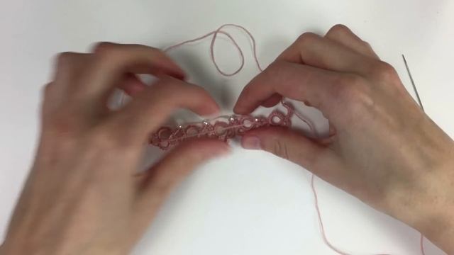 Needle tatting. Bracelet with beads. Giveaway/Фриволите иглой. Браслет с бусинами. Розыгрыш подарка смотреть онлайн