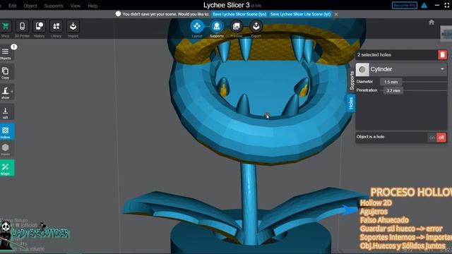 ✅ Cómo Hacer Piezas Huecas y Poner Soportes Internos con LYCHEE TUTORIAL Completo смотреть онлайн