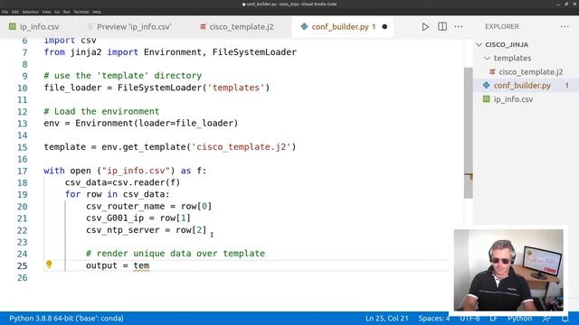 Python Jinja Network Automation - Cisco Configs смотреть онлайн
