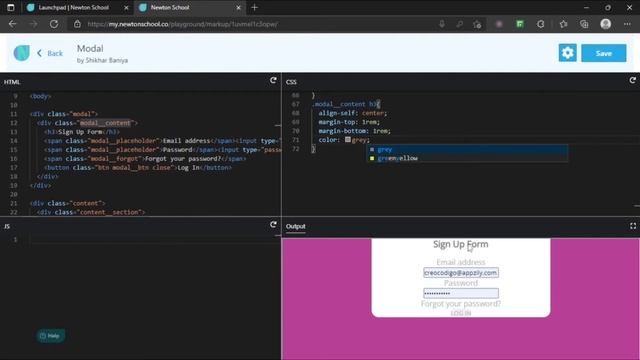 Sign Up Modal Form Popup using JavaScript | Mini-Project | Step by Step Tutorial | Easy Tutorial смотреть онлайн