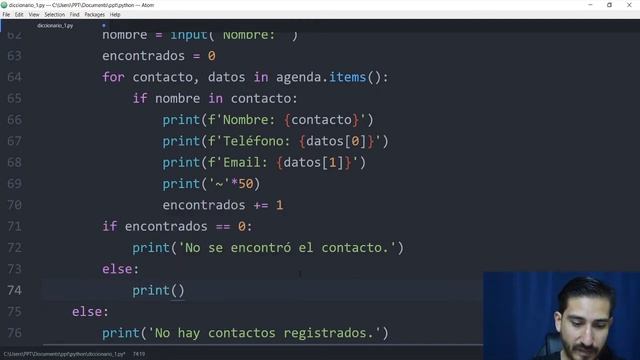 ? 44. COLECCIONES DE DATOS DICCIONARIOS EN PYTHON [PARTE 2] AGENDA EJERCICIO RESUELTO | Python ? смотреть онлайн