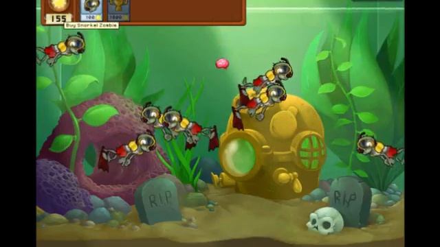 Plants vs Zombies Mini-Game Zombiquarium Gameplay PC смотреть онлайн