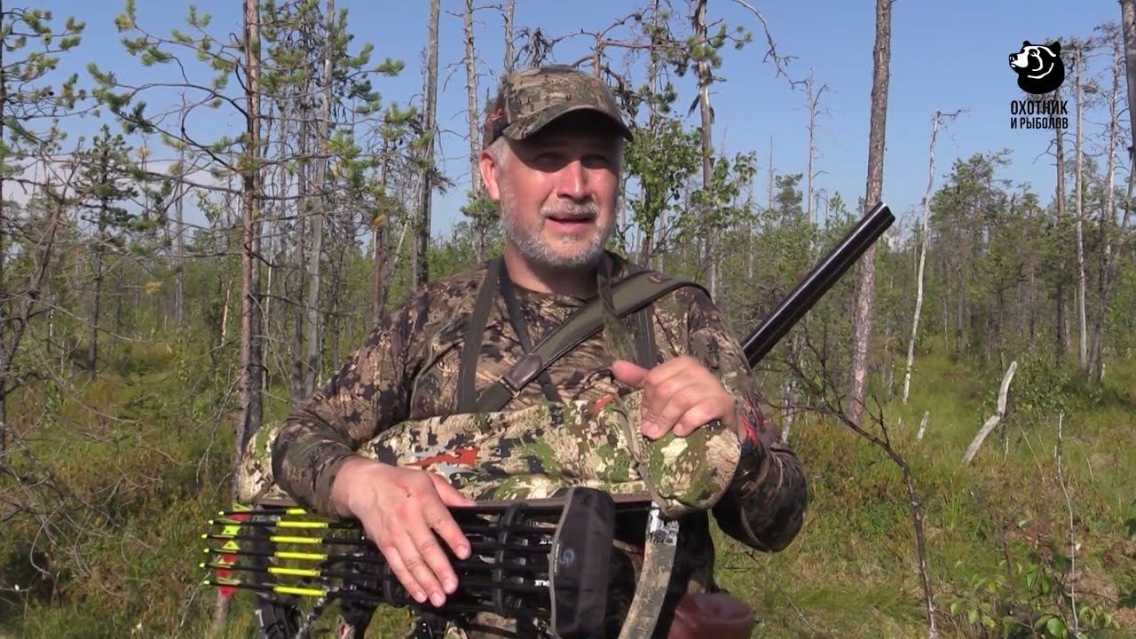 Охота на медведя на овсах. Лето. // Охота с луком смотреть онлайн