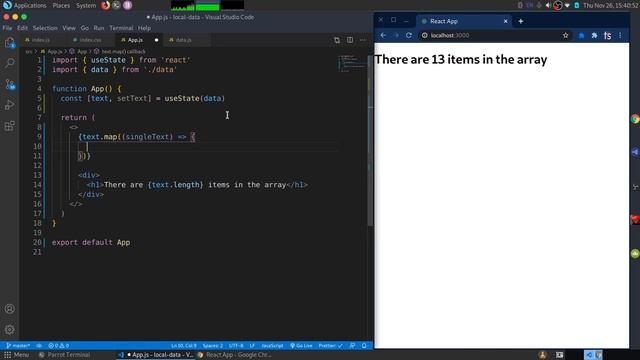 Display Data Using React And The useState Hook смотреть онлайн