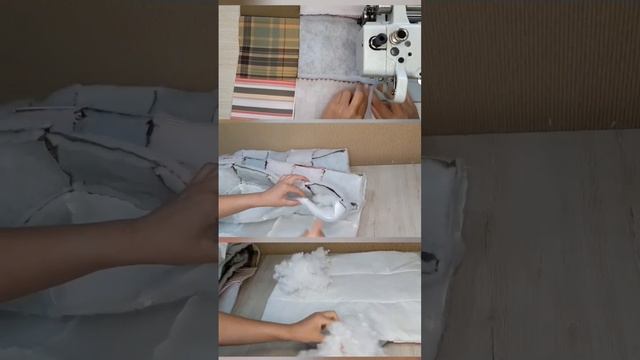 Одеяло с подушкой из старых рубашек. Ссылка на урок в описании. смотреть онлайн