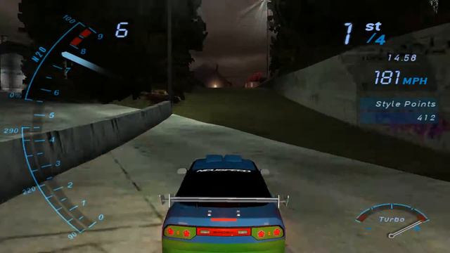 Need for Speed Underground on Hard [83] - #4 in Drag (Nissan 240 SX) смотреть онлайн