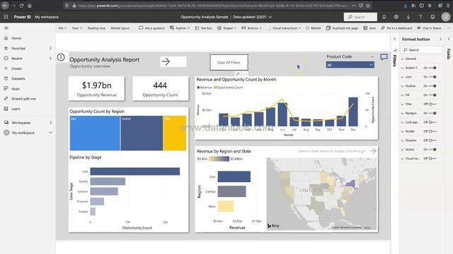 Using Custom Image on Power BI Button | Applying Image on Power BI Button смотреть онлайн