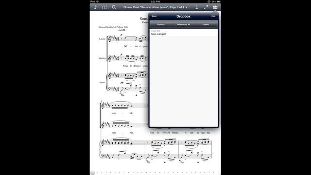 forScore Tutorial: Import PDF scores with Dropbox смотреть онлайн