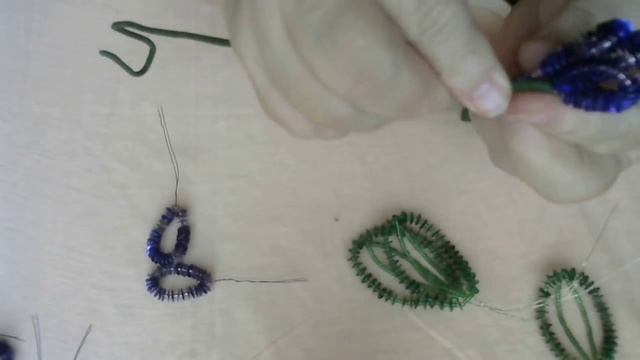 Бисероплетение - цветок декоративный "Гиацинт" смотреть онлайн