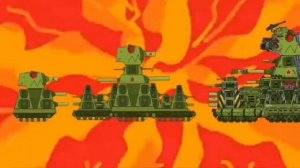 Evolution of kv-4 / kv-40 / kv-44 / kv-444-cartoons about tanks