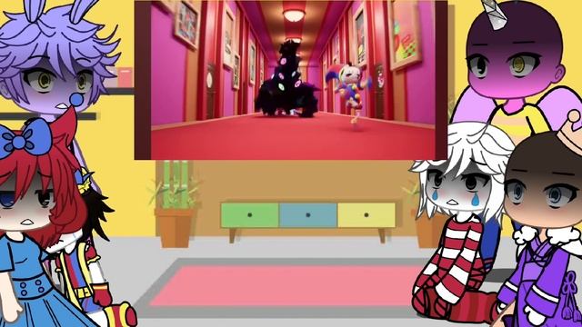 //Реакция персонажей УЦЦ (Удивительного цифрового цирка) на себя// #gachalife #amazingdigitalcircus