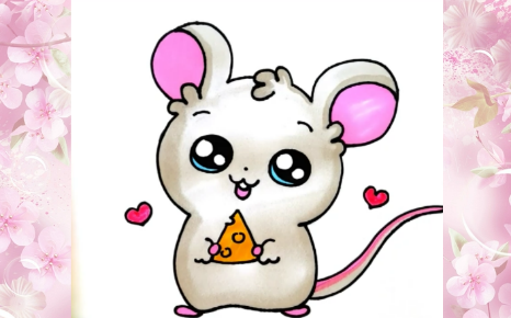 Мышонок с сыром. Рисуем легко смотреть онлайн