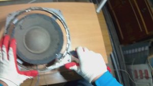 Ремонт динамика колонки S-90, замена подвеса.