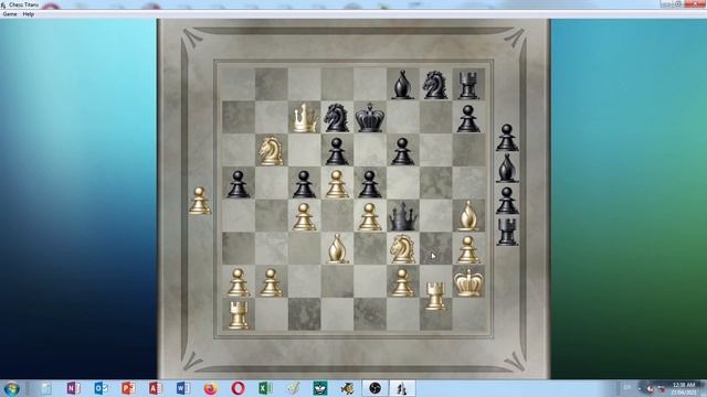 Chess Titans - Chess Titans level 3 playing both black and white vs computer (Windows 7) смотреть онлайн