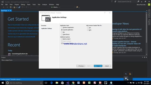 How to compile and run your first C++ Program in Visual Studio 2017 Preview смотреть онлайн