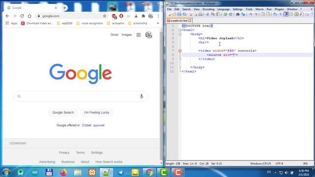 HTML 17-video dars (video joylash) Urobot смотреть онлайн
