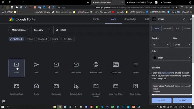 طريقه أستخدام مكتبه Material Icons الخاصه بجوجل لأستخدامها في تصميم الويب смотреть онлайн