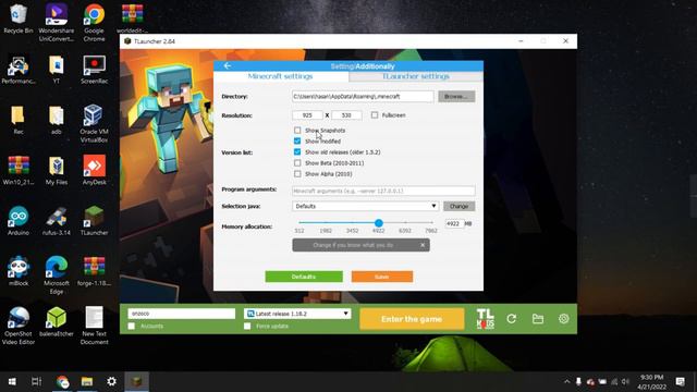 How to install Minecraft snapshot versions on Tlauncher (One block at a time) смотреть онлайн