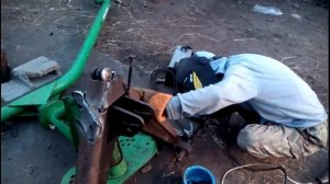 Треугольник и стойки на ворошилку на МТЗ-82.